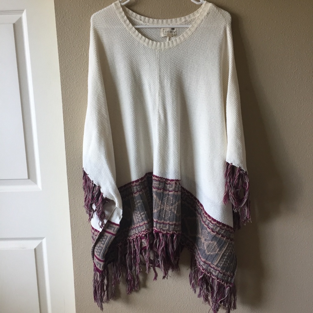 LA Hearts poncho